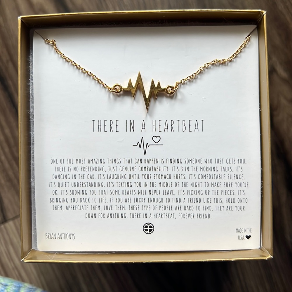 Bryan Anthonys THERE IN A HEARTBEAT necklace
